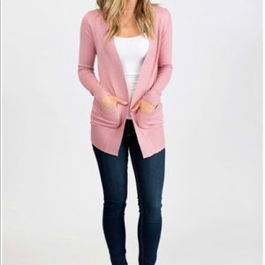Pink cardigan